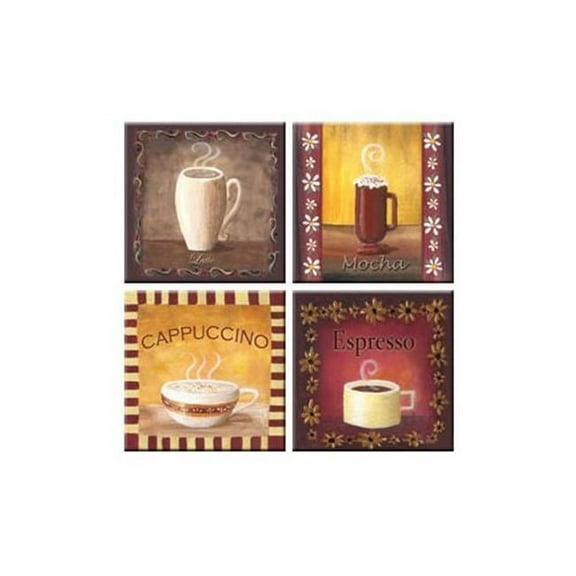 McGowan TT00580 Tuftop Coffee Time Coasters Set of 4