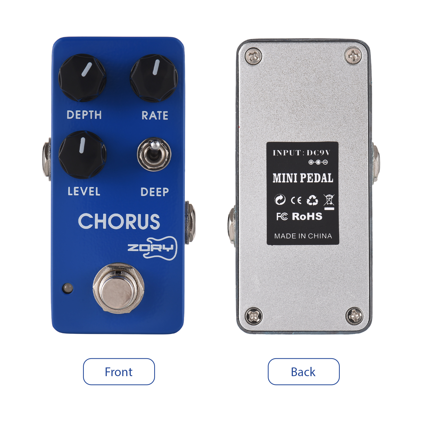 Instrument effect machine,Versatile Zory Pedal Versatile 9v 6.35mm Versatile 9v With Versatile Input/output Alloy Versatile 9v
