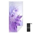 thumbnail image 2 of Quick-Dry Beach Towel 30x60in with Storage Bag, Sand Free Microfiber Towel for Travel, Swimming, Camping Watercolor Lavender Clip Art, 2 of 9