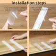 thumbnail image 5 of 4 PCS Cabinets Adhesive Sliders,White Drawer Slides Plastic Self Adhesive 10.4 Inch Length Silent Pull Out Rail for Baskets,Drawer,Boxes,File Cabinet,Trash Can, 5 of 5