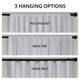 thumbnail image 5 of Half Price Drapes Extra Wide Ice Vintage Dupioni Silk Blackout Curtains (1 Panel), 100WX 108L, 5 of 13