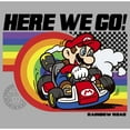 thumbnail image 2 of Boy's Nintendo Mario Kart Rainbow Road Racing  Graphic Tee Athletic Heather X Large, 2 of 5