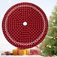 thumbnail image 6 of LAVA 48ChristmasSkt Buffalo Plaid Christmas Tree Skirt,48 Inch, 6 of 7