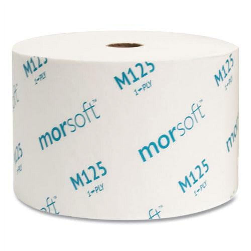 Morcon Small Core 1-Ply Septic Safe Toilet Paper, 2500 Sheets, 24 Rolls per Carton