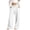 White, variant on Lutiedan Sweatpants for Girls Wide Leg Athletic Workout Running Pants High Waisted Jogger Pants with Pockets,Brown,5-6 Years