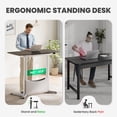 thumbnail image 4 of ERGONOMIC STANDING DESK with Smart Memory & Cable Management – Adjustable Height Desk for Home Office, 4 of 14
