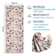 thumbnail image 2 of Pioneer Flower Floral Print Pattern Hot Yoga Mat Towel Non Slip for Hot Yoga - Quick-Drying Yoga Mat Cover with 4 Corner Pockets with Travel Bag - Hot Yoga Towel Non Slip 74"x26", 2 of 6