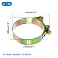 thumbnail image 2 of Unique Bargains 2Pack T-Bolt Hose Clamps, 92-97mm/3.62'-3.82' ID Range, Iron Radiator Hose Clamp Intake Clamp, 2 of 4