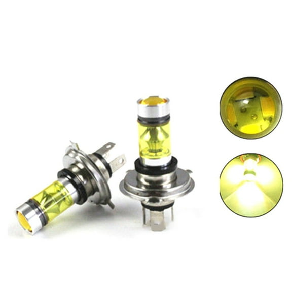 2X H4 6000K Yellow 100W LED Headlight Light Fog Lamp Bulbs fit for Toyota Cars