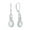 White, variant on VESITIM Heart Infinity Earrings Teardrop Dangle Drop Earrings Created Green Opal Jewelry Gift for Women
