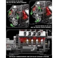 thumbnail image 3 of V8 Engine Model kit That Runs- Build Your Own STEM V8 Model Engine with Transmission, 8-Cylinder Car Engine kit Building Engineering Toys for Collections (855+PCS), 3 of 7