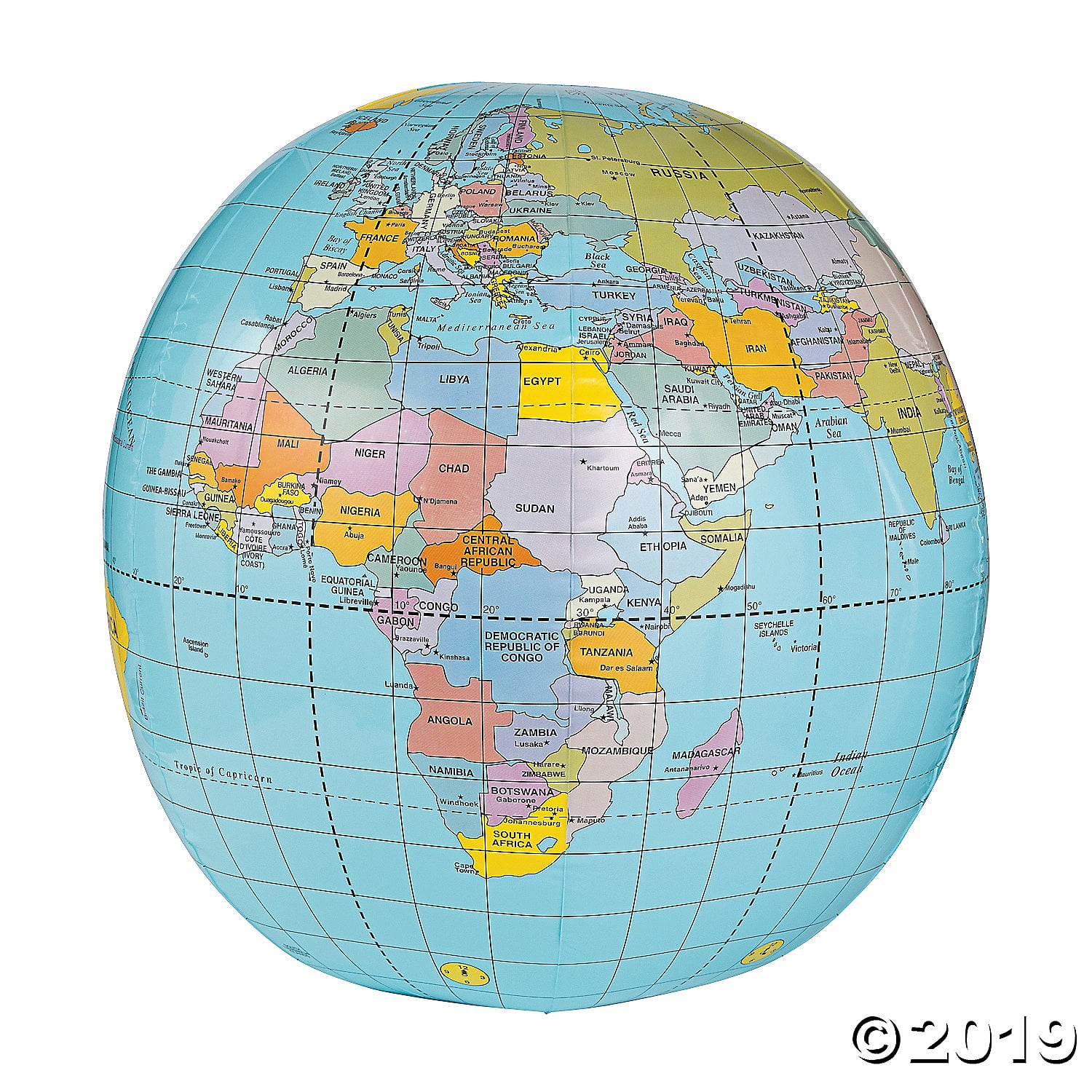 Inflatable 40" Globe Giant Beach Ball