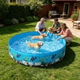 thumbnail image 5 of Hohaski Round Above Ground Inflatable Family Swimming Pool for Outdoor Garden Backyard Summer Water Fun, 5 of 8