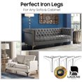 thumbnail image 2 of Patas de muebles de metal de 7 pulgadas, juego de 4 pies de muebles de triángulo de diamante de hierro moderno BANYUO  Hogar, 2 of 5