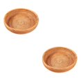 thumbnail image 4 of Thinsony Wicker Woven Round Snack Fruit Bowl Rattan Food Organizer Tray 25x5cm 2Set, 4 of 6