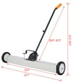 Rolling PickUp Sweeper, Heavy Duty PushType with Release