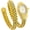 Gold White, variant on Luxury Dress Gold-Tone Women’s Bangle Watch – Unique Snake Dial Elegant Spiral Twist Cuff Quartz Bracelet Wristwatch, Fashion Dainty Wrap Watch for Ladies