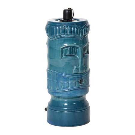 POND BOSS 52620 Water Spitter,Ceramic Tiki Torch,Turq