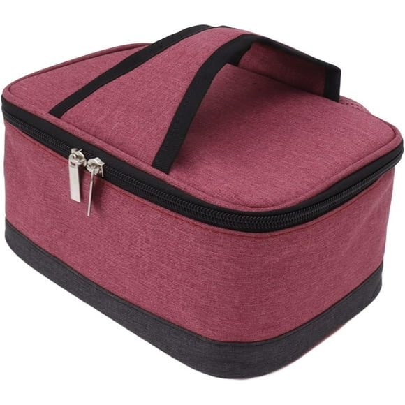 Electric Lunch Box Usb 5V Constant Temperature Bag Heater with for Pack Insulation Bag Lunch Boxes (Wine Red)