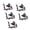 Set four, variant on Fanoery Ancient Style Figurine Swordsman Action Figure Plastic Figurine For Desk Home And Car Interior Decorations