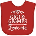 thumbnail image 3 of Inktastic Gigi and Gramps Love Me Girls Valentine Grandchild Girls Baby Bib, 3 of 4