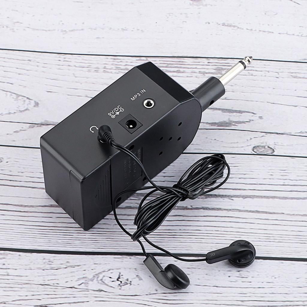 Compact Black Guitar Amplifier Light Weight Portable Guitar Headphone Amp