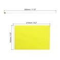 thumbnail image 2 of Yellow Flag Stick, Hand Held Small Mini DIY Flag 8.2x5.5 Inch Rectangle 25 Pcs, 2 of 5