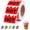 Red, variant on Hot Stickers Flame Labels Waterproof, 500 Pcs 2 x 1.2 in Foil Shiny Red Fire Flame Shape Stickers for Restaurant Supermarket Spicy Sauce(Purple)Q