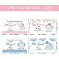 thumbnail image 2 of PH 40pcs 4 Styles Elephant Wine Bottle Labels Mini Champagne Labels Pink/Blue Wine Bottle Labels Adhesive Wine Labels Bottle Label Sticker for Shower Birthday Party Favor Gift Colorful, 2 of 7