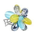thumbnail image 5 of AeraVida Charming Blue Yellow Cluster Multi Color Stone Adjustable Ring, 5 of 5