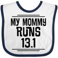 thumbnail image 3 of Inktastic Mommy Runs Half Marathon Boys or Girls Baby Bib, 3 of 4