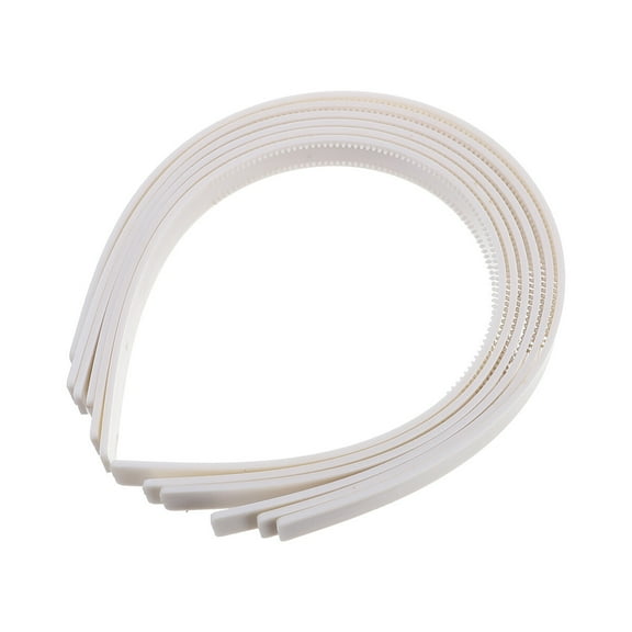 CRILSTYLEO 50Pcs White Plastic Headbands Teeth Hair Bands for Casual and Formal Wear