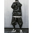 thumbnail image 5 of Niepce Inc Japanese Streetwear Black Men's Cargo Windbreaker Jacket, 5 of 8