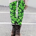 thumbnail image 4 of Womens St Patricks Day Yoga Pants Fashion Print Stretchy Slim Fit Leggings for Casual Lounge Athletic Activities (S, Green), 4 of 6