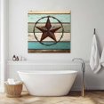 thumbnail image 6 of Wall Art Prints, Texas Star Western Framed Canvas Prints for Bedroom Living Room Bathroom Office, Vintage Teal Brown Wooden Farmhouse Gallery Wrap Wall Art Poster for Gifts Home Decor 12"x12", 6 of 9