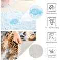 thumbnail image 7 of Fancy Leopard Bathroom Rug Rectangular Bath Mat Non Slip Bath Rugs Absorbent Shaggy Bathmats for Sink Shower 16" x 24" Home Decor, 7 of 7