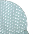 thumbnail image 5 of GDF Studio Danberry Outdoor Wicker and Aluminum 29.5 Inch French Barstools, Set of 4, Light Teal, White, and Bamboo Print Finish, 5 of 8
