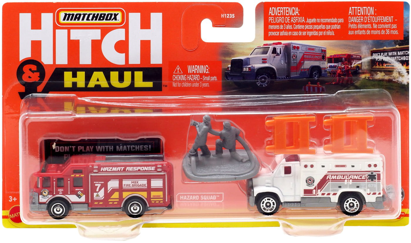 FDNY Fire Engine Squad Fire Truck Ambulance 5 Vehicle Gift Set 1:64 Diecast 
