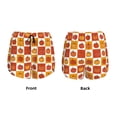 thumbnail image 5 of Lsque Pumpkin Plaid Printed Women's Running Shorts with Liner Pockets,Elastic Quick Dry Workout Athletic Gym Yoga Shorts,Womens High Waist Shorts-X-Large, 5 of 9