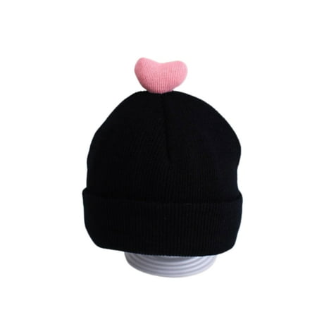 

PEACNNG Autumn Winter Baby Hat With Ear Warm Knitted Kids Girl Boy Beanie Cap Solid Color Crochet Children Toddler Kid Bonnet Hat