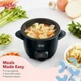 Rise By Dash Mini Rice Cooker Steamer with Removable Nonstick Pot