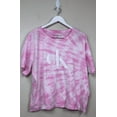 thumbnail image 3 of Calvin Klein Jeans Women's Tee Tie-Dyed Logo T-Shirt Top Cool Pink XL, $50 NWT, 3 of 3