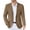 Light Brown, variant on Men Stretch Knitted Blazer Jacket Slim Fit Fashion Wedding Sport Coats