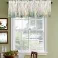 thumbnail image 3 of Botanical Green Yellow Curtain Valances for Windows, Kitchen Valance Window Treatments Panel 2 Pack, Spring Watercolor Leaf Plant Rod Pocket Short Curtains for Bathroom Bedroom 54 x 18 Inch, 3 of 8
