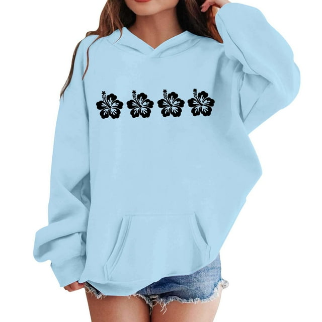 Liyamei Chandails à Capuchon et Chandails Molletonnés pour Filles pour l'Hiver, Tenue Décontractée, Col Rond, Chandail à Enfiler à Imprimé de Lettres pour Enfants de 2 à 13 Ans, Activités Extérieures et Confort Quotidien, 2-3 Ans
