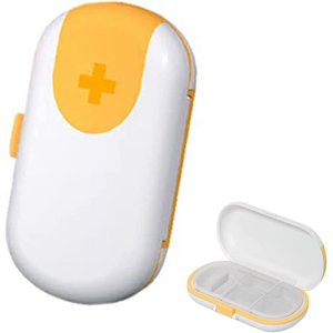 SHAR Pill Organizer, Weekly Pill Organizer, Weekly Pill Organizer, Medicine Organizer Pill Organizer, Tablet Pill Boxes, 4 Compartments, Tablet Pill Boxes Strip Knife