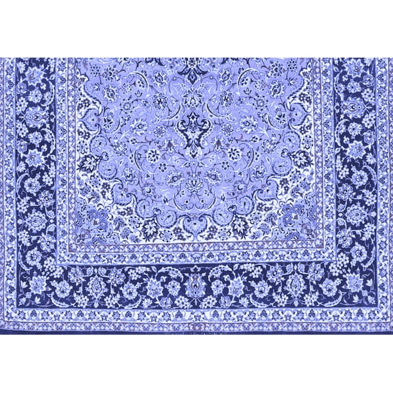 Ahgly Company Indoor Rectangle Persian Blue Traditional Area Rugs, 8' x 10'