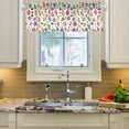 thumbnail image 2 of Yayeee Kitchen Valance Rod Pocket 54" x 18" Living Room Window Curtain, Various Vegetables Pattern, 2 of 6