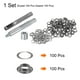 thumbnail image 3 of Kit de herramientas de ojal Uxcell de 100 piezas, conjunto de ojales de 8 mm con punzón hueco, herramientas para colocar ojales, negro, 3 of 6