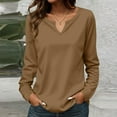 thumbnail image 2 of Shirts For Women Women Fashion Casual Long Sleeve Solid Color Tops Shirts Blouses Tops Womens Tops, 2 of 6